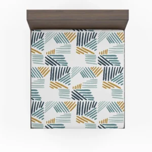 Flat Organic Abstract Element Pattern Fitted Sheet