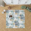 Flat Organic Abstract Element Pattern Rug