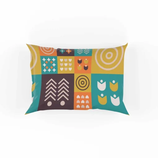 Flat Scandinavian Design Pattern Pillow Case