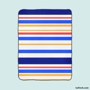 Flat Stripes Seamless Pattern Fleece Blanket 1