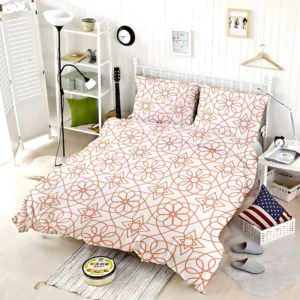 Flat Style Arabesque Pattern Bedding Set