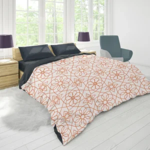 Flat Style Arabesque Pattern Duvet Cover 1