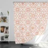 Flat Style Arabesque Pattern Shower Curtain