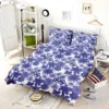 Floral Blue Toile Pattern Bedding Set