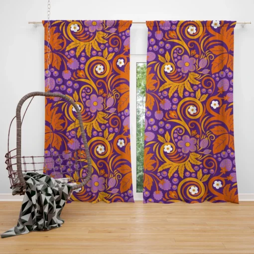 Floral Bouquets Pattern Design Curtain