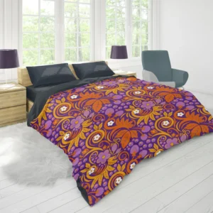 Floral Bouquets Pattern Design Duvet Cover 1