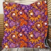 Floral Bouquets Pattern Design Quilt Blanket