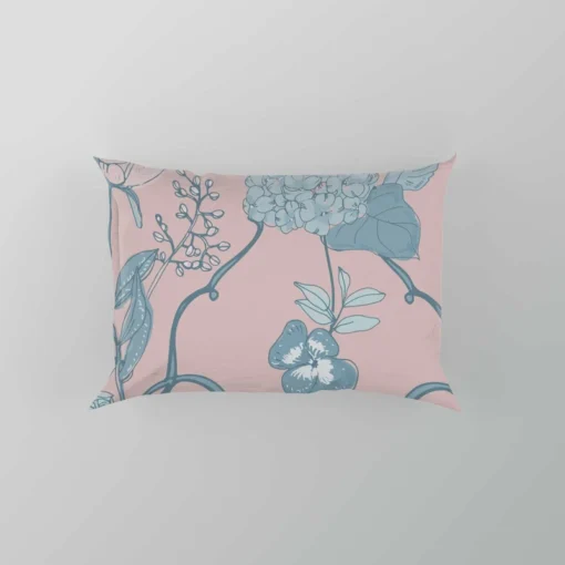 Floral Chinoiserie Style Pattern Pillow Case