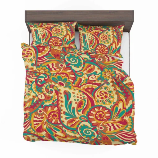 Floral Doodle Design Bedding Set 2