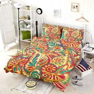 Floral Doodle Design Bedding Set