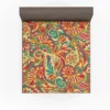 Floral Doodle Design Fitted Sheet