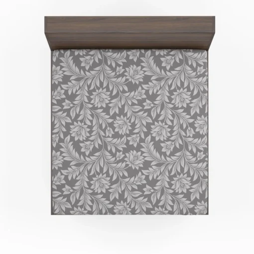 Floral Drawn Sketch Design Fitted Sheet