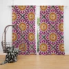 Floral Geometric Ethnic Pattern Curtain