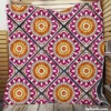 Floral Geometric Ethnic Pattern Quilt Blanket