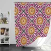 Floral Geometric Ethnic Pattern Shower Curtain