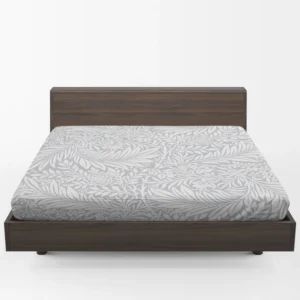 Floral Pattern on Goose Background Fitted Sheet 1