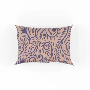 Floral Pattern on Pink Background Pillow Case