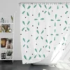 Floral Petal Minimalistic Shower Curtain