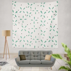 Floral Petal Minimalistic Wall Tapestry