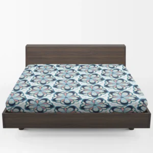 Floral Print Pattern Fitted Sheet 1