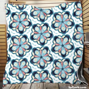 Floral Print Pattern Quilt Blanket