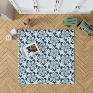 Floral Print Pattern Rug