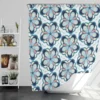 Floral Print Pattern Shower Curtain