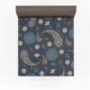 Floral Tan Batik Traditional Paisley Fitted Sheet