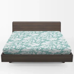 Flower Seamless Pattern with Elegant Texture Fitted Sheet 1