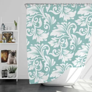 Flower Seamless Pattern with Elegant Texture Shower Curtain