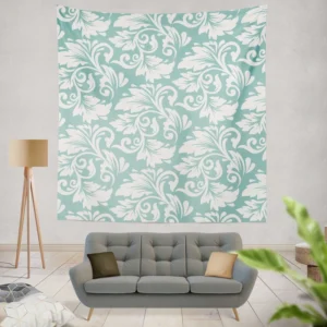 Flower Seamless Pattern with Elegant Texture Wall Tapestry