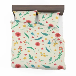 Flowers Blossoms Leaves Bedding Set 2