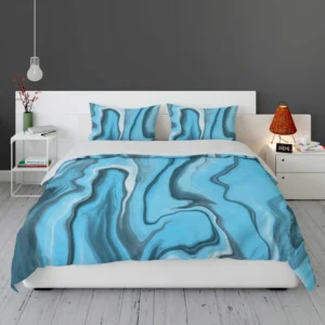 Fluid Art Liquid Marble Bedding Set 1