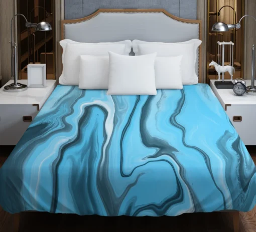 Fluid Art Liquid Marble Duvet Cover