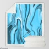 Fluid Art Liquid Marble Sherpa Fleece Blanket