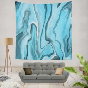 Fluid Art Liquid Marble Wall Tapestry