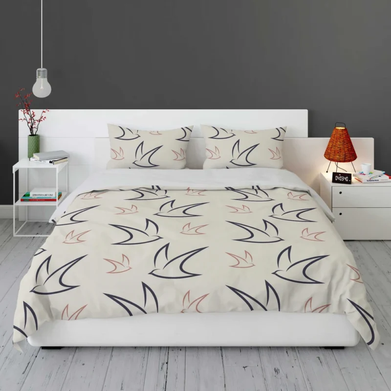 Flying Bird Minimalist Bedding Set 1