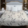 Flying Bird Minimalist Duvet Cover