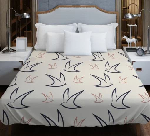 Flying Bird Minimalist Duvet Cover