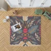 Folk Art Floral Pattern Rug