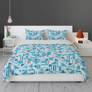 Folk Weave Lines Ornament Pattern Bedding Set 1