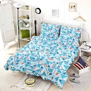 Folk Weave Lines Ornament Pattern Bedding Set