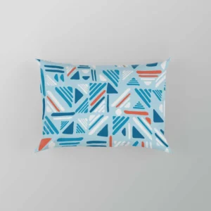 Folk Weave Lines Ornament Pattern Pillow Case