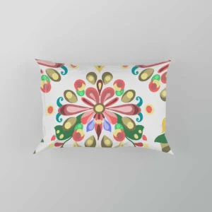 Folklore Floral Design Pillow Case