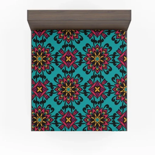 Folklore Geometrics Pattern Fitted Sheet