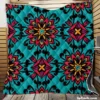 Folklore Geometrics Pattern Quilt Blanket