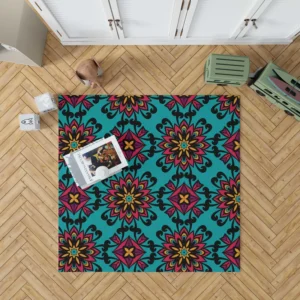 Folklore Geometrics Pattern Rug