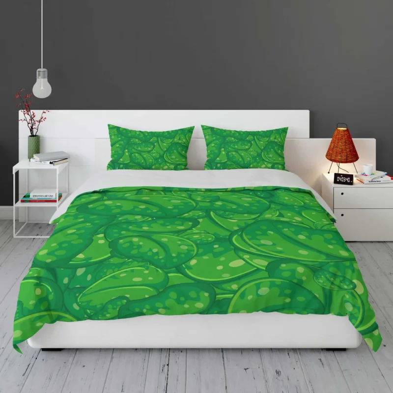 Fresh Green Leaves Bedding Set 1