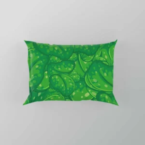 Fresh Green Leaves Pillow Case