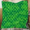 Fresh Green Leaves Quilt Blanket